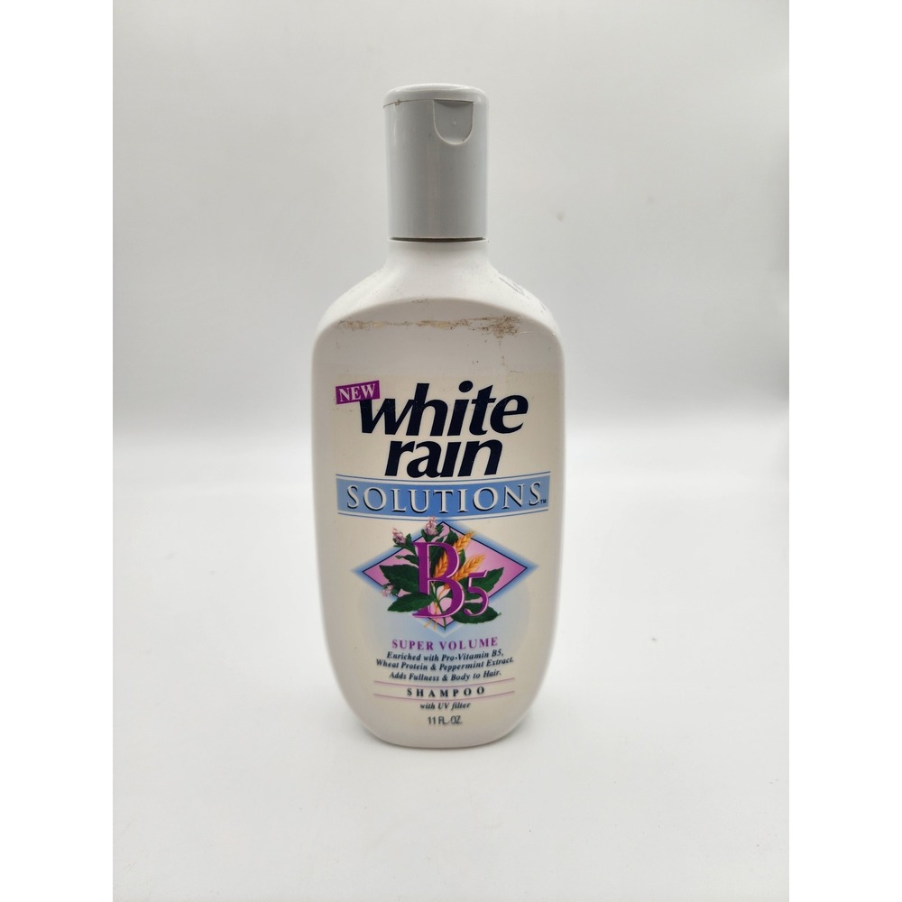 Vintage White Rain Solutions Super Volume Shampoo B5 UV Filter 11 fl oz